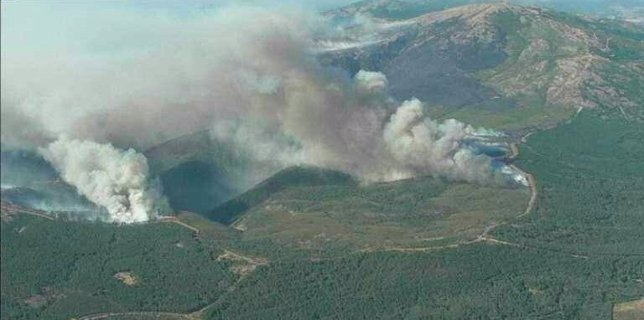 Incendio en Sierra de Gata