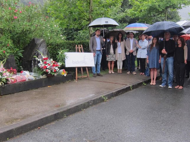 Homenaje a Joxe Mari Korta en Zumaia.