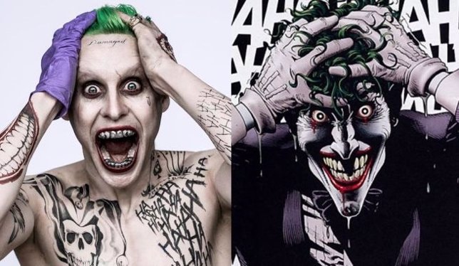 El Joker de Jared Leto y el Joker de los cómics