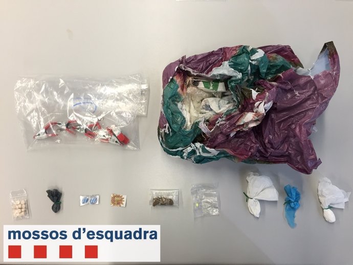 Anfetaminas incautadas a una pareja en Barcelona