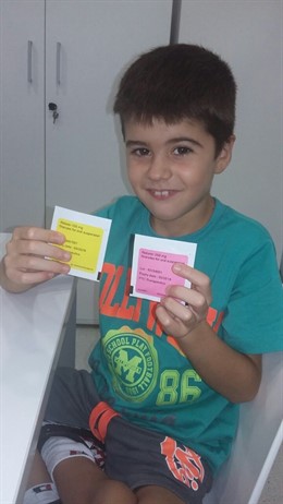 Eric, el niño barcelonés con síndrome de Duchenne