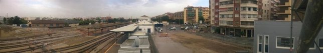 Panorama de la estación de tren de Granada tras las obras del Metro