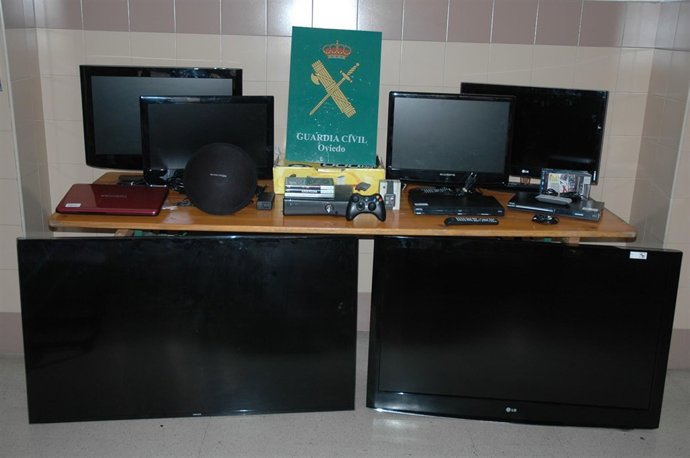 Efectos recuperados del robo en Valgrande-Pajares