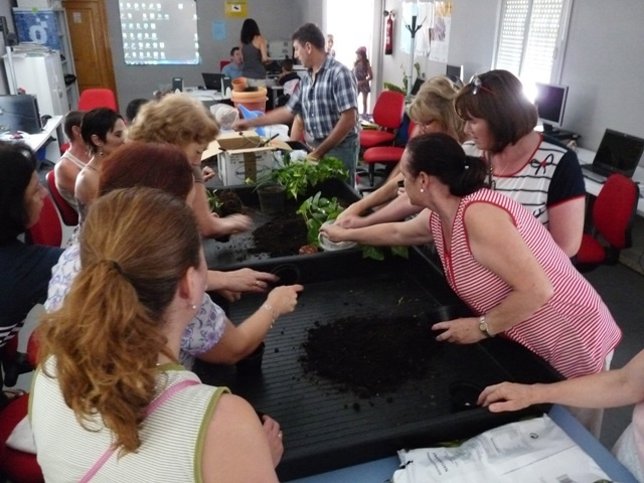 Celebración de uno de los talleres del programa 'Recrea en Verde'