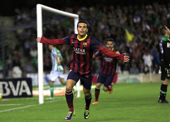 Pedro, con el FC Barcelona