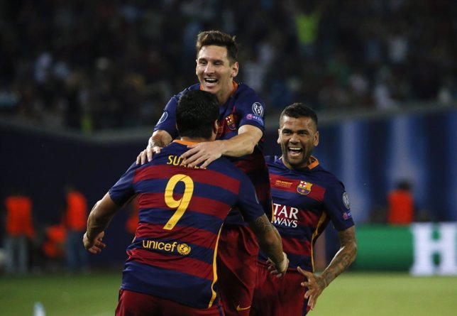 Messi, Luis Suares, Barcelona, Supercopa