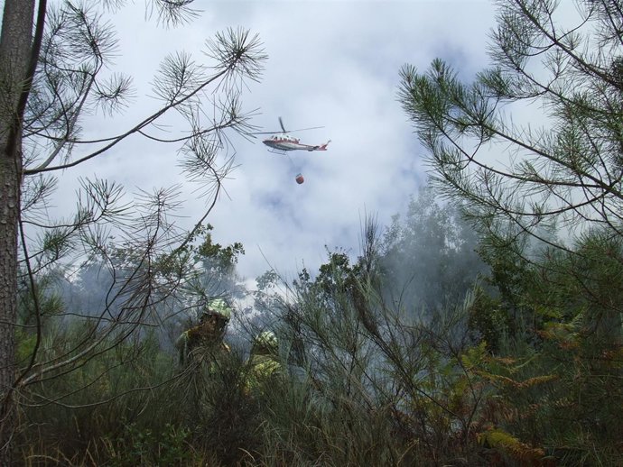 Incendio de Palmés, en Ourense