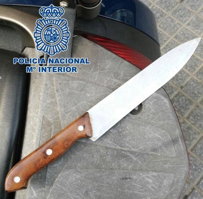 Cuchillo intervenido