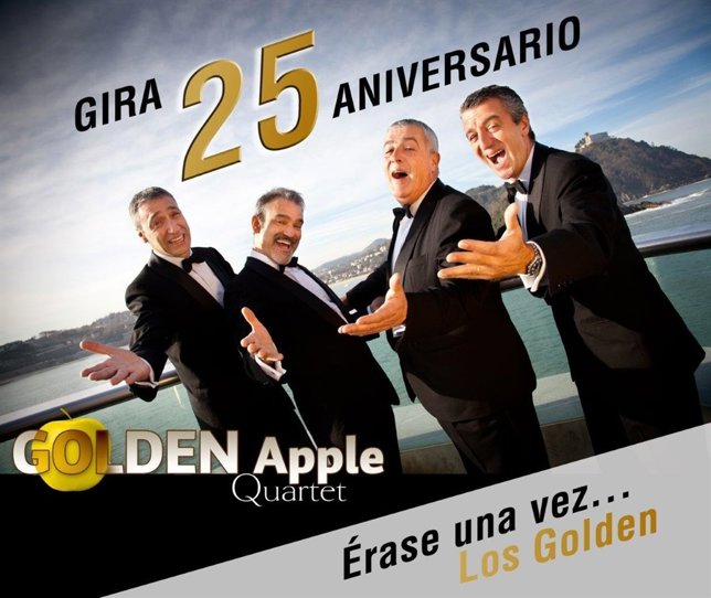 Cartel del espectáculo de Golde Apple Quartet