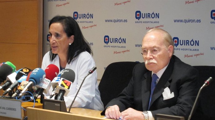 Ana Tamames y Carlos Val-Carreres, del Hospital Quirón Zaragoza