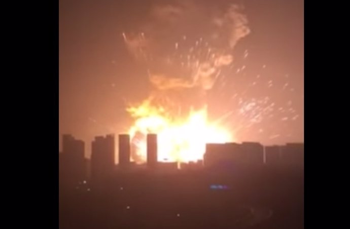 Explosión en Tianjin, China, Cerca de Pekín