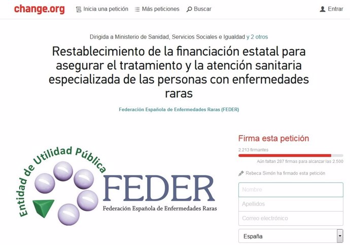 Change.Org - FEDER 