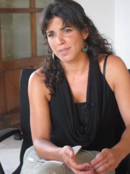 Rodríguez durante la entrevista