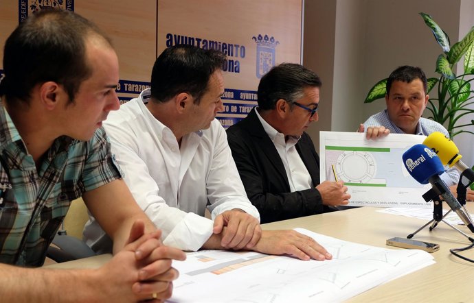 Rueda de prensa en el Ayuntamiento de Tarazona