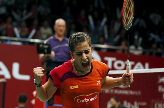 Marín celebra un punto