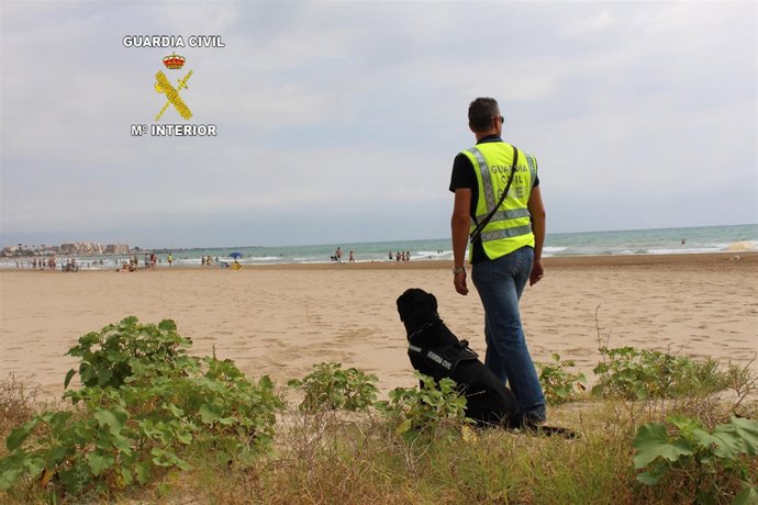 Imagen de un guardia civil de servicio