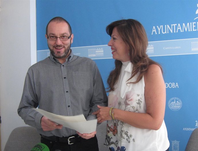 David Luque con Mar Téllez