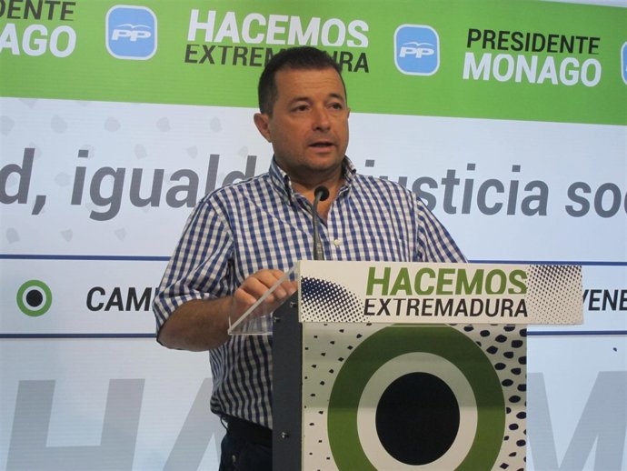 Portavoz del PP en la Diputación de Badajoz, Juan Antonio Barrios