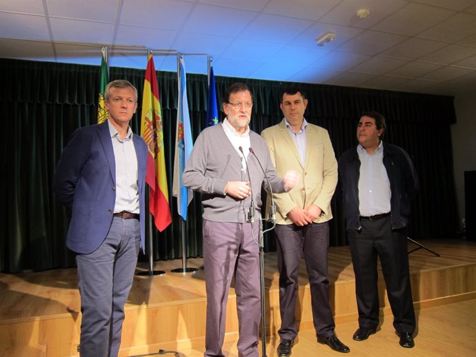 Mariano Rajoy durante su intervención en Ordes