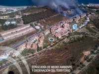 Controlado el incendio en un paraje de Manilva