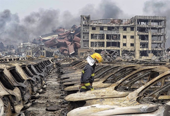 Nuevas explosiones en el almacén químico de Tianjin