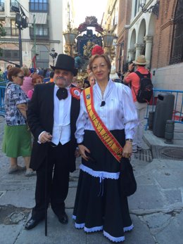 Don Hilarión y la Seña Rita en las Fiestas de la Paloma