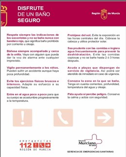 Recomendaciones para un baño seguro