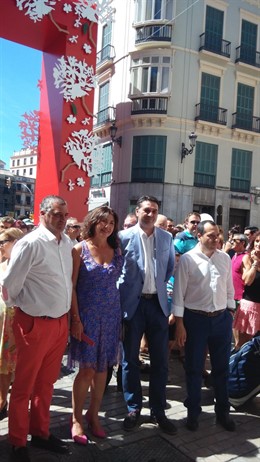 Javier Carnero, Monsalud Bautista delegada, consejero turismo y ruioz espejo f