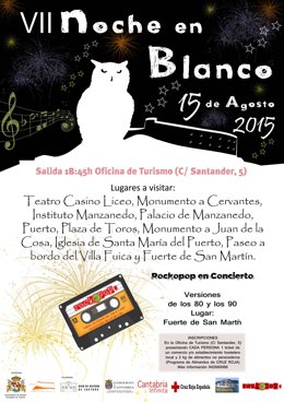 Cartel de la séptima edición de la Noche en Blanco