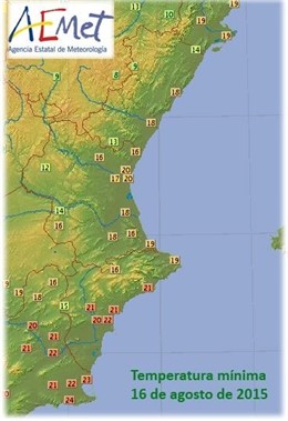 Las temperaturas descienden en la Comunitat