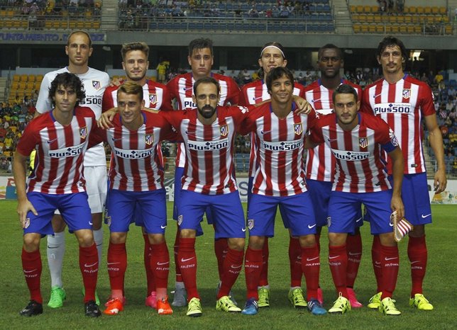 Oblak Tiago Griezmann Juanfran Oliver Koke Saúl Ñíguez Filipe Savic Jackson