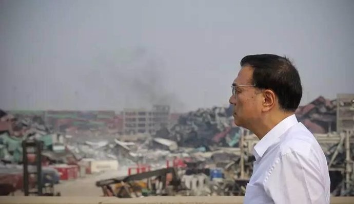 El primer ministro chino, Li Kequiang, visita Tianjin