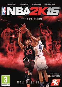 Los hermanos Gasol en la portada del NBA"k16
