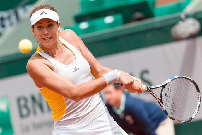 Garbiñe Muguruza en Roland Garros.