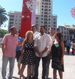 José Antonio Castro, Zorrilla, Antonio Maíllo y Dolores Quintana en Feria Málaga