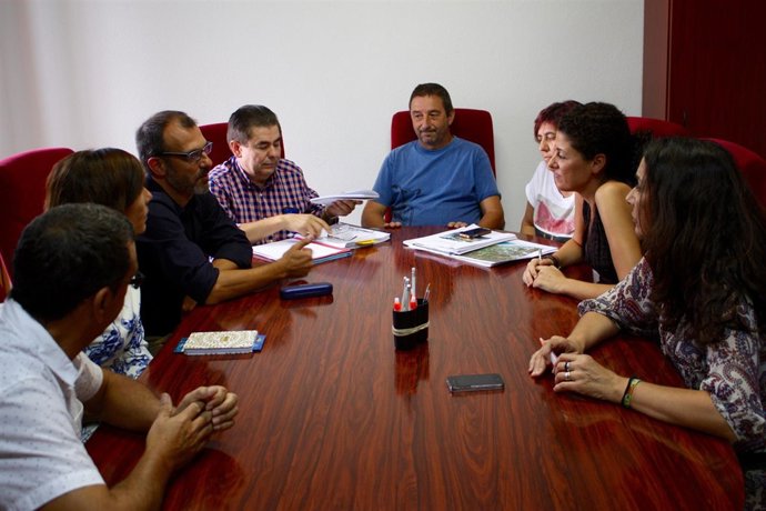 Biel Barceló con el gobierno municipal de Son Servera