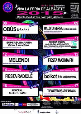 NP Manuel Serrano. En La Carpa "Viva La Feria De Albacete" Actuarán Entre Otros 