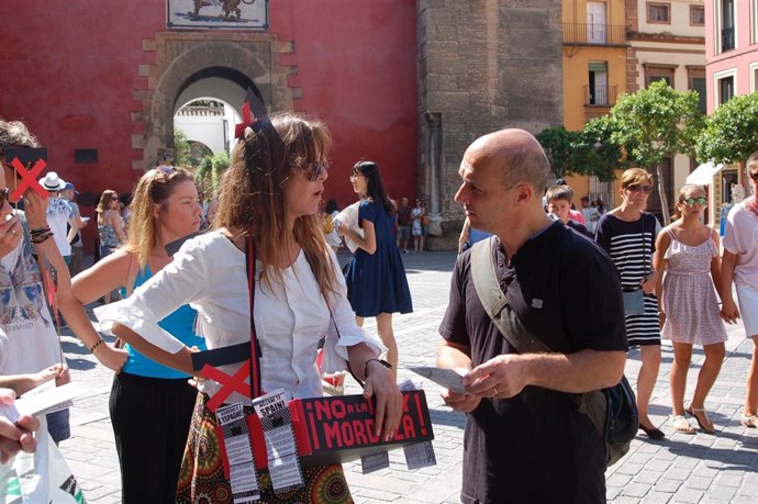 Acción informativa contra la Ley Mordaza