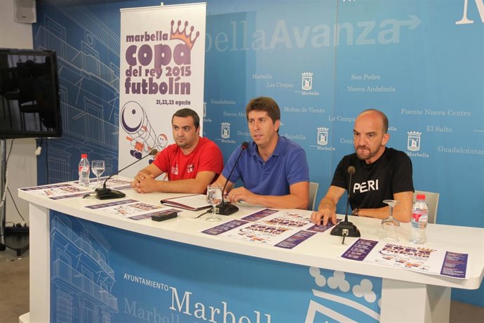 Futbolín marbella torneo copa presentación rueda de prensa