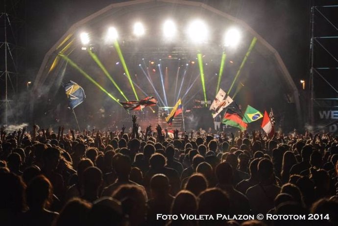 Escenario principal del Rototom Sunsplash 2014