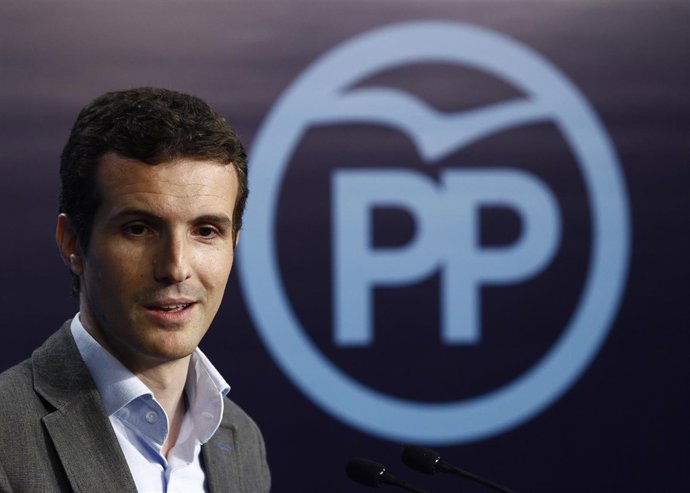 Pablo Casado tras la reunión del Comité de dirección del PP