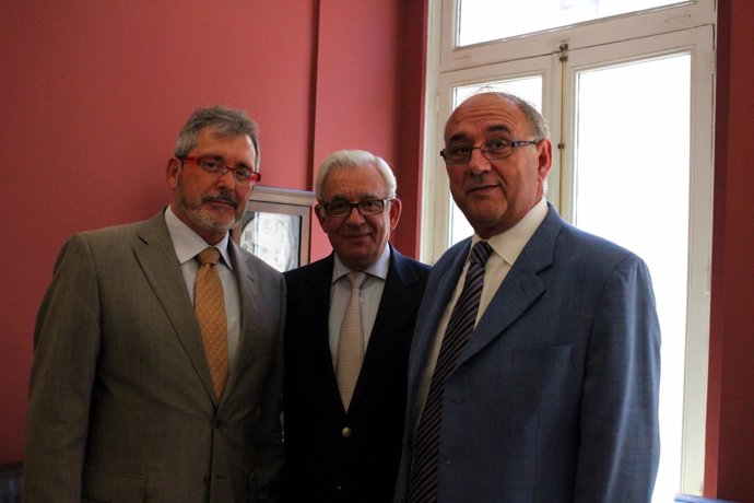 Jesús Sánchez Martos, Juan José Rodríguez Sendín y Juan Manuel Garrote