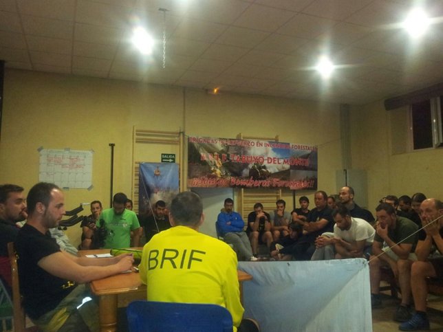 Asamblea de los encerrados en Tabuyo del Monte. 