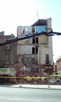 Inquilinos del edificio derrumbado de Tetuán se reunirán mañana con el Ayuntamiento