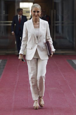 Cristina Cifuentes en el pleno de investidura de la Comunidad de Madrid