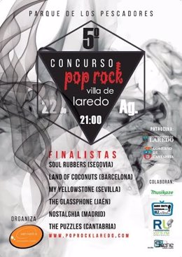 Cartel del concurso pop-rock 'Villa de Laredo'