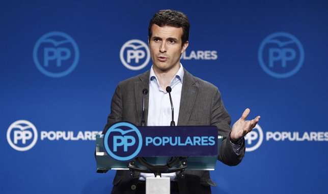 Pablo Casado tras la reunión del Comité de dirección del PP