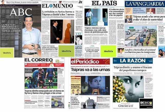 PORTADAS DE LOS DIARIOS DEL VIERNES 21