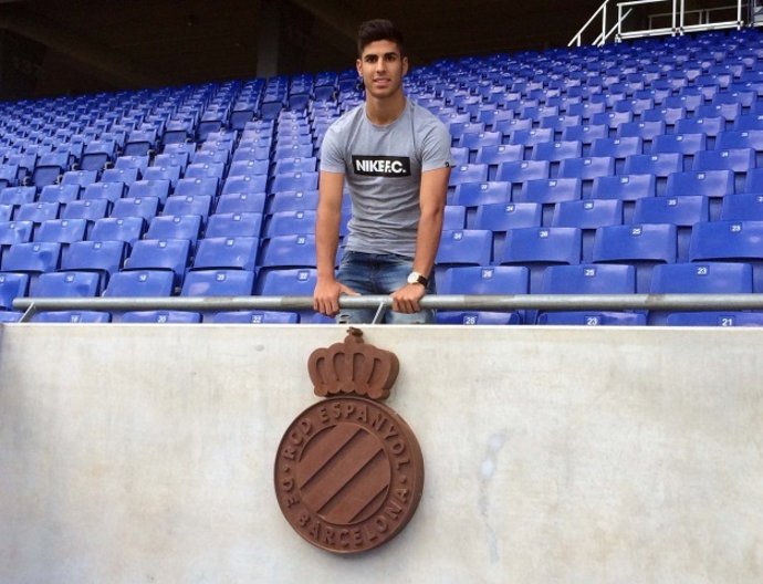 El nuevo jugador del RCD Espanyol Marco Asensio