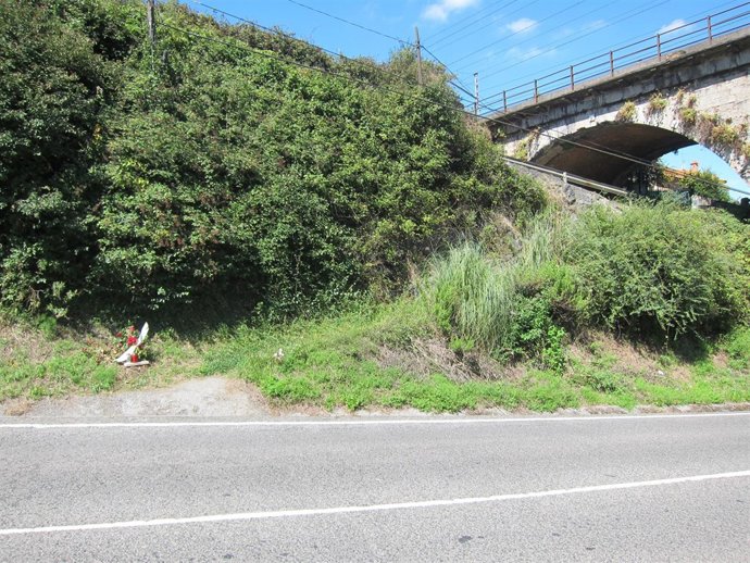 Lugar del atropello de Leire Rodríguez